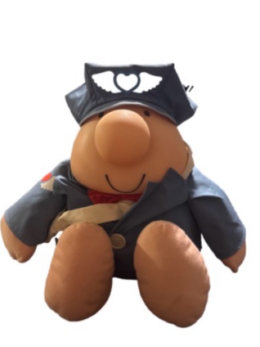 Vintage 1980's Ziggy Mail Carrier Plush Doll with 'Special Delivery' Satchel